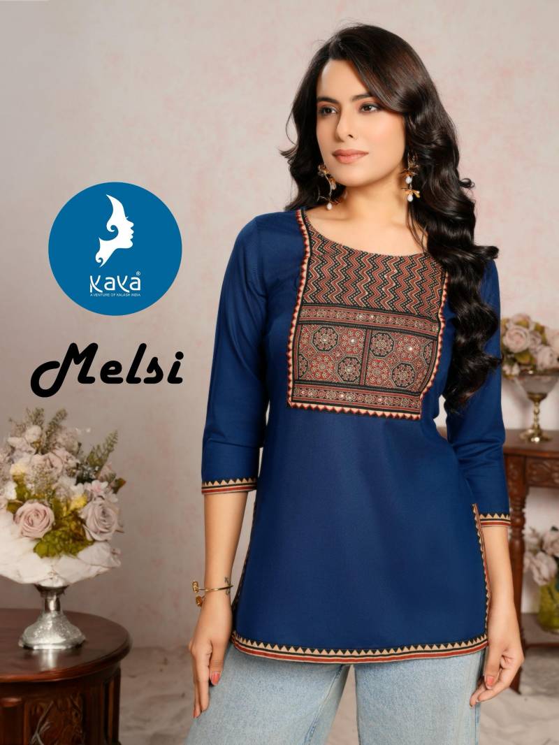 Kaya Melsi Rayon Fancy Ladies Short Tops Collection