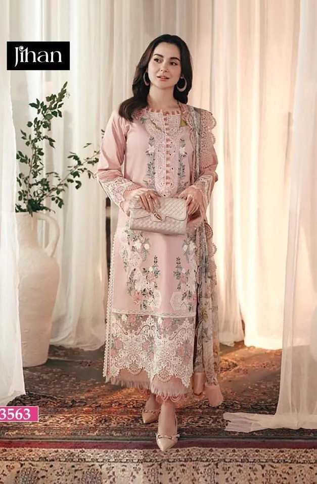 Jihan Ombre New Colours Pakistani Suits Cotton Dupatta