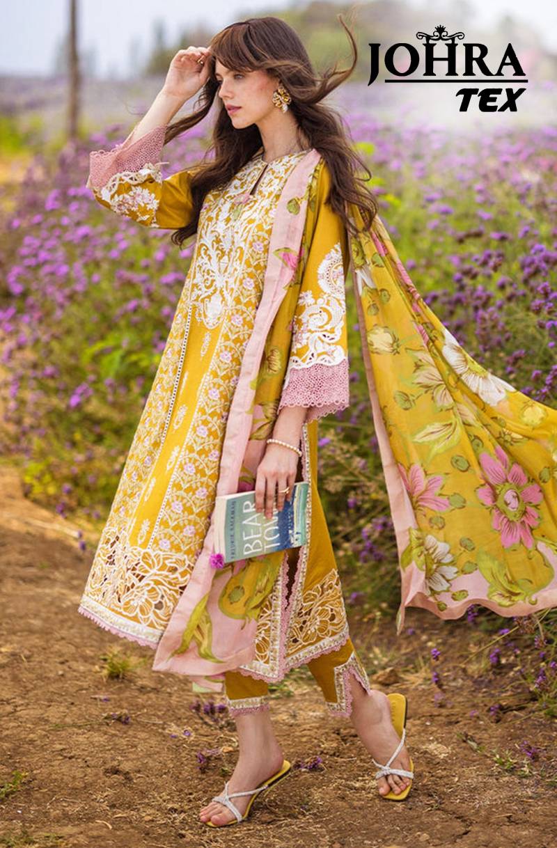 Johra Tex 166 Cotton Embroidered Pakistani Salwar Kameez