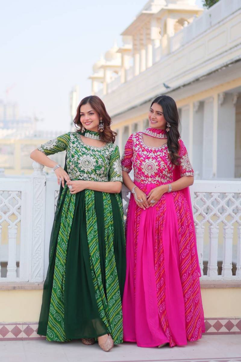 Sn 2410 Beautiful Designer Gown With Dupatta Collection