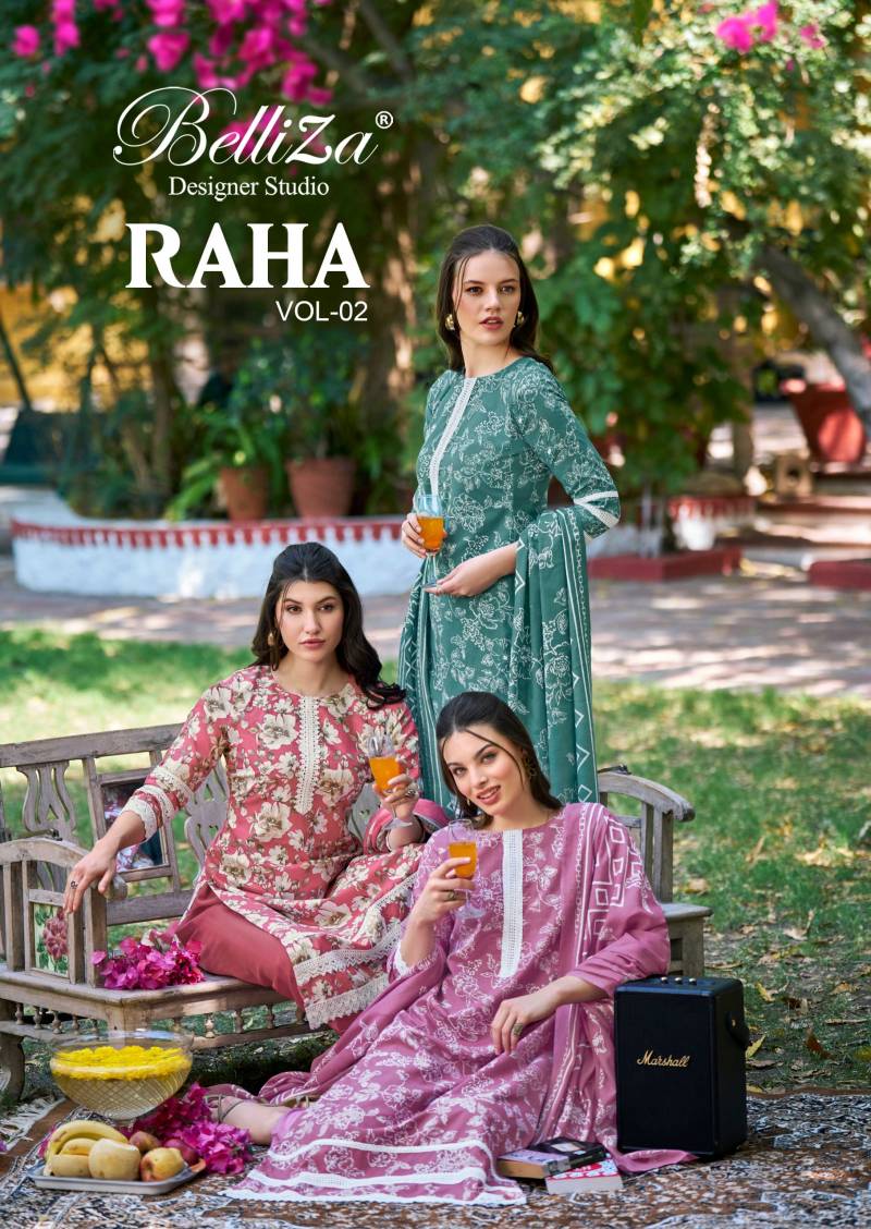 Belliza Raha Vol 2 Cotton Dress Material Collection