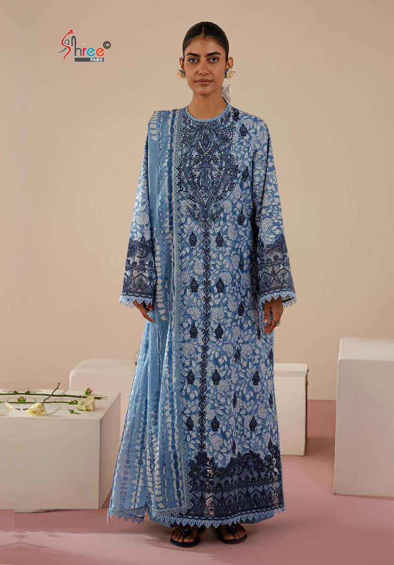 Shree Ombre Chikankari Collection Vol 1 Pakistani Suits Chiffon Dupatta