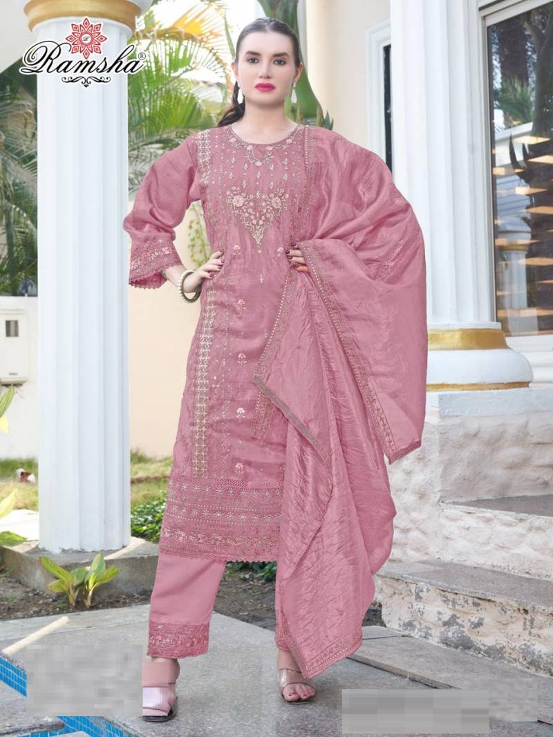 Ramsha R 1253 E To H Pakistani Ready Made Salwar Suits Collection