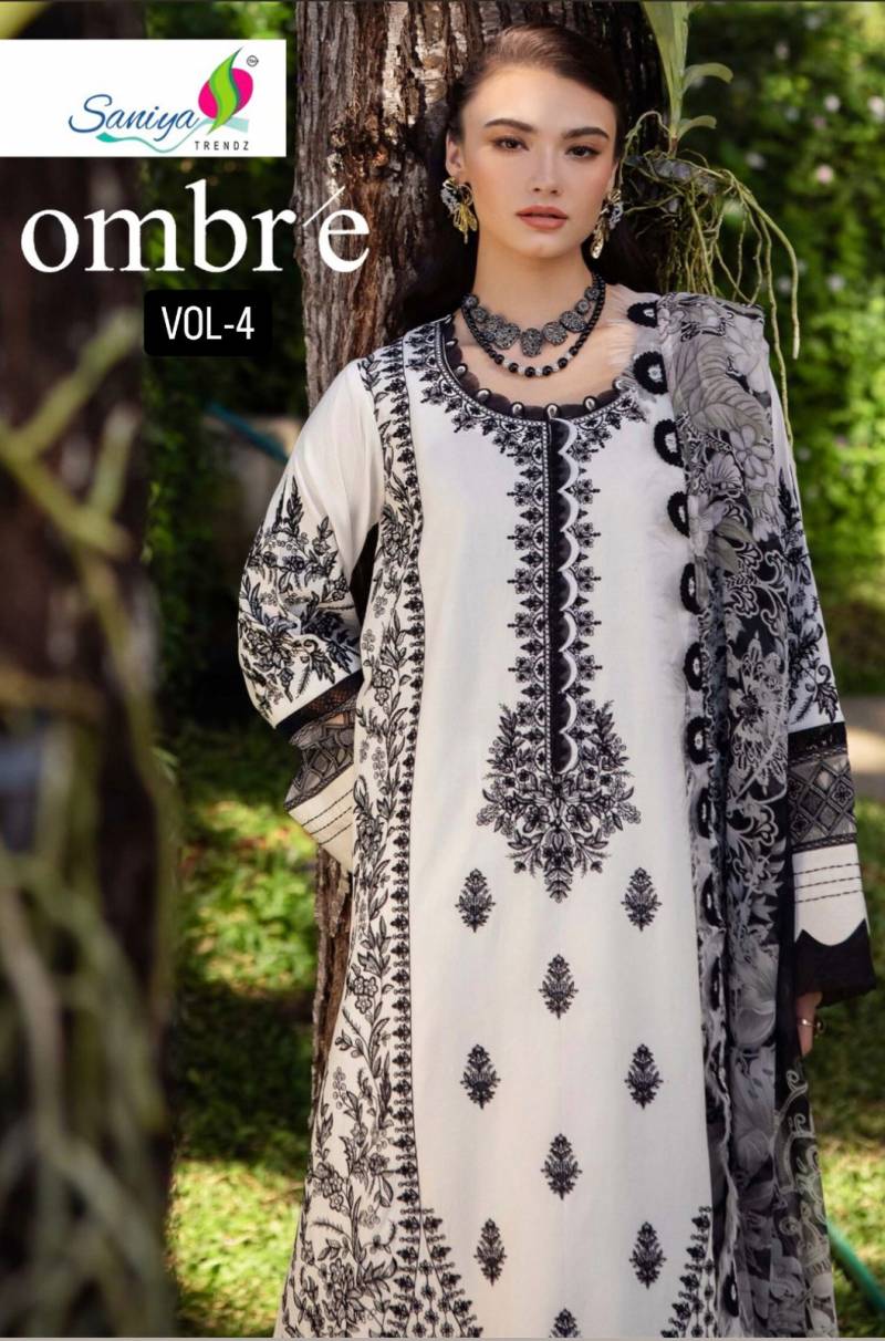 Saniya Ombre Vol 4 Cotton Pakistani Salwar Suit Cotton
