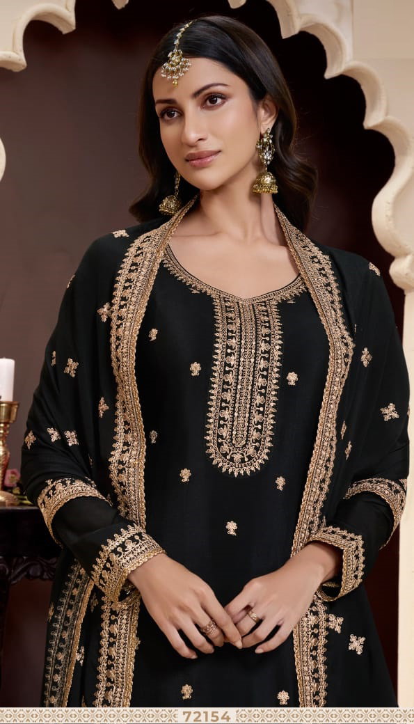 Shaniya 72151 To 72154 Designer Embroidered Salwar Suits Collection