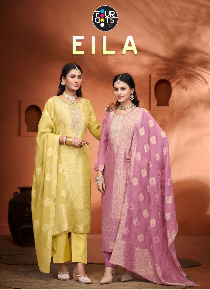 Four Dots Eila Viscose Jacquard Dress Material Collection
