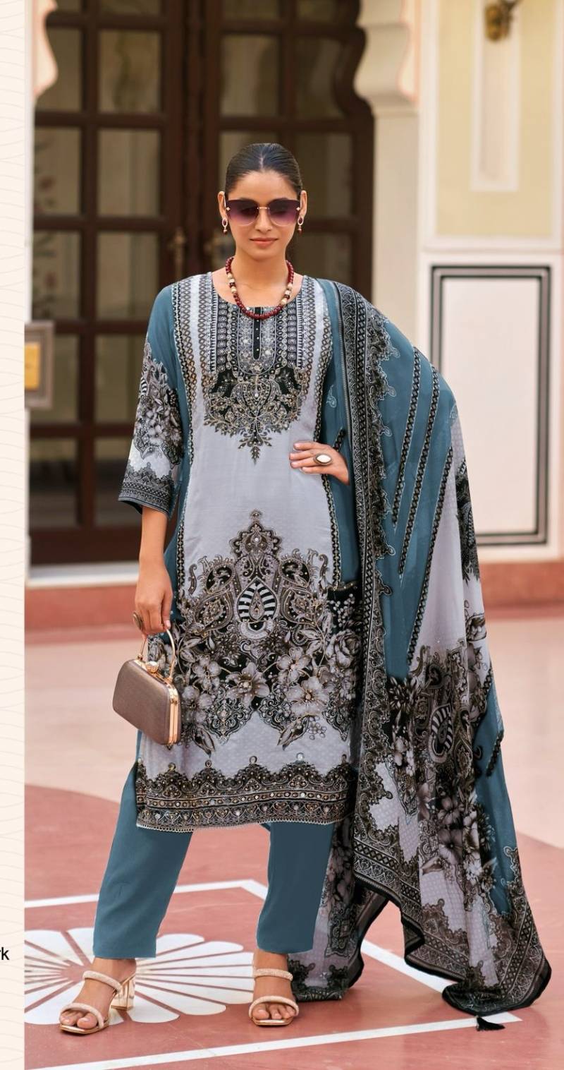 Shree Kt 104 Viscose Maslin Printed Salwar Suits Collection