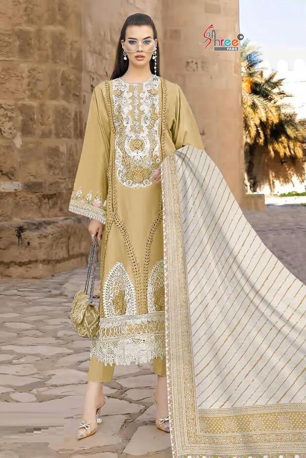 Shree Maria B Color Collection Vol 1 Pakistani Suits Chiffon Dupatta