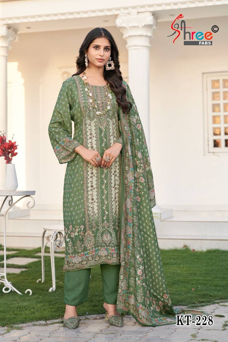 Shree Kt 228 Viscose Printed Pakistani Salwar Suits Collection