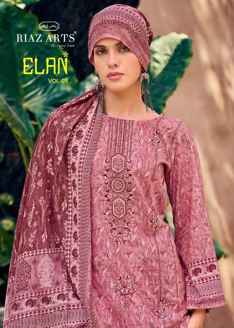 Riaz Arts Elan Vol 3 Printed Dress Material Collection