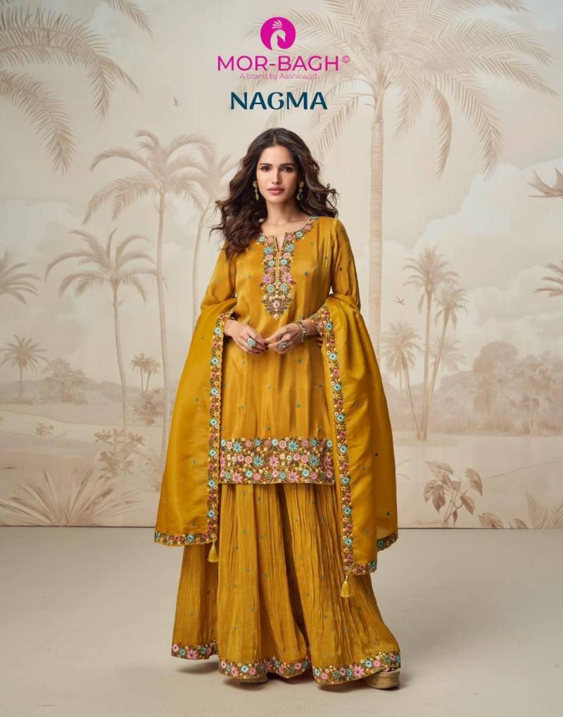 Aashirwad Mor Bagh Nagma Organza Designer Salwar Suits