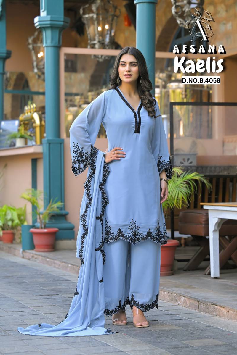 Afsana Kaelis Designer Kurti Bottom With Dupatta Collection