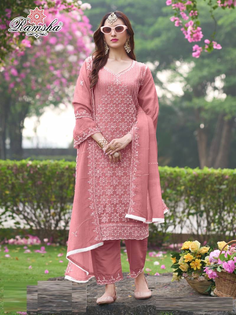 Ramsha R 1336 Nx Crunchy Readymade Designer Salwar Suits