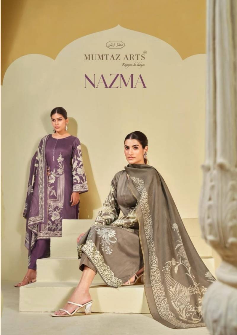 Mumtaz Nazma Designer Printed Dress Material Collection