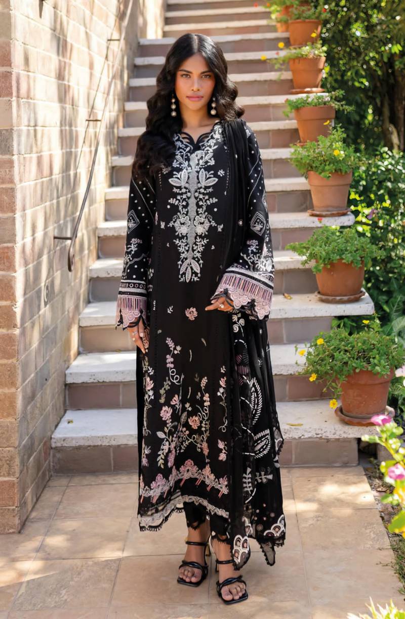 Deepsy Rangrasiya Premium Lawn 25 Pakistani Suit Chiffon Dupatta