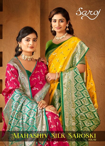 Saroj Mahashiv Silk Saroski Vol 2 Traditional Saree Collection