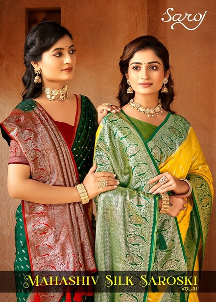 Saroj Mahashiv Silk Saroski Vol 1 Wedding Wear Silk Saree Collection