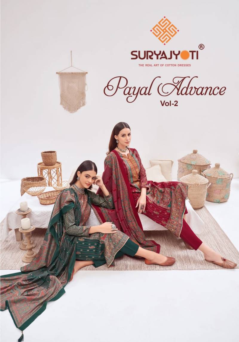 Suryajyoti Payal Advance Vol 2 Printed Dress Material Collection