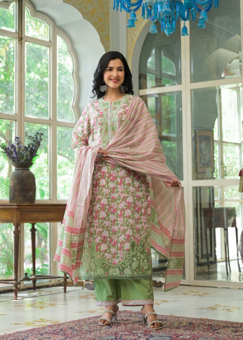 Tanyaa P 184 Cotton Thread Work Readymade Dress Collection
