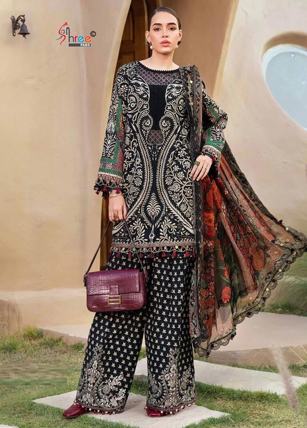 Shree Mariya B M Print Vol 20 Pakistani Suits Chiffon Dupatta