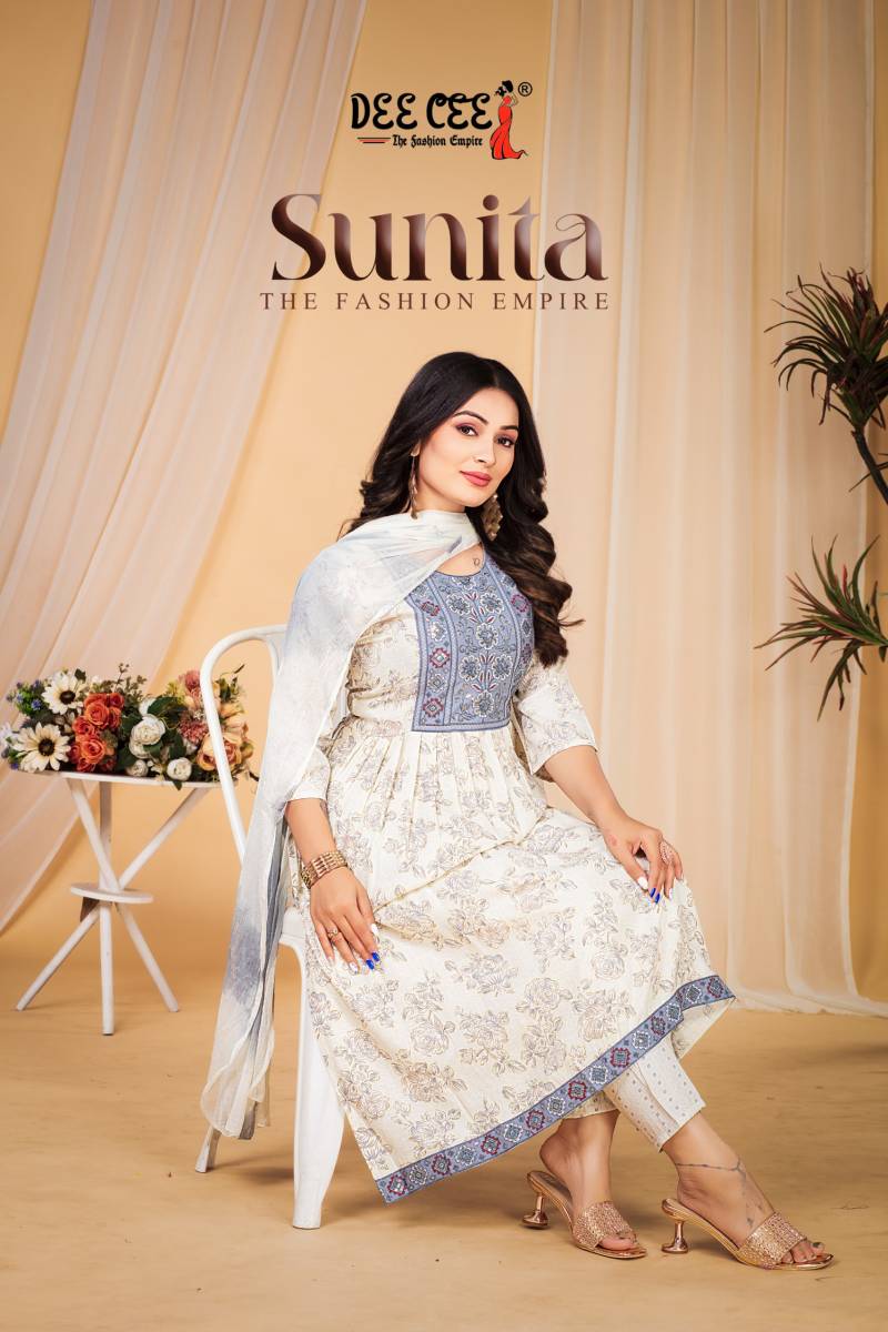 Deecee Sunita Rayon Printed Kurti Bottom With Dupatta