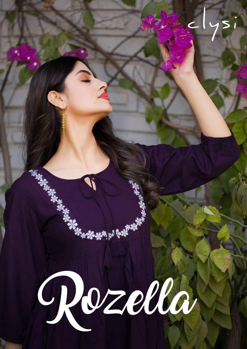 Clysi Rozella Rayon Slub Thread Work Fancy Co Ord Set Collection