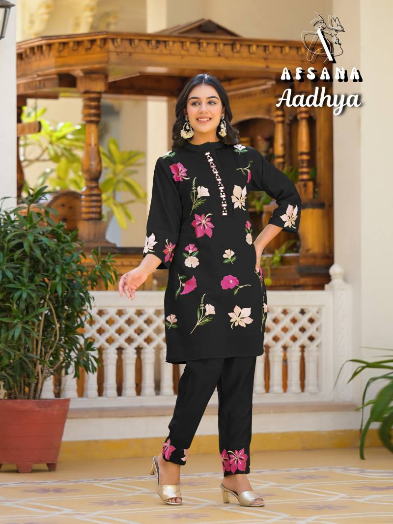 Afsana Aadhya Roman With Designer Co Ord Set Collection