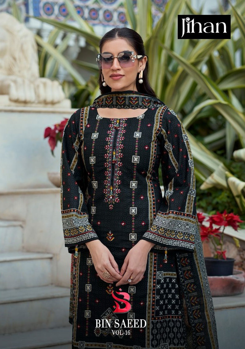 Jihan Bin Saeed Vol 16 Printed Dress Material Collection