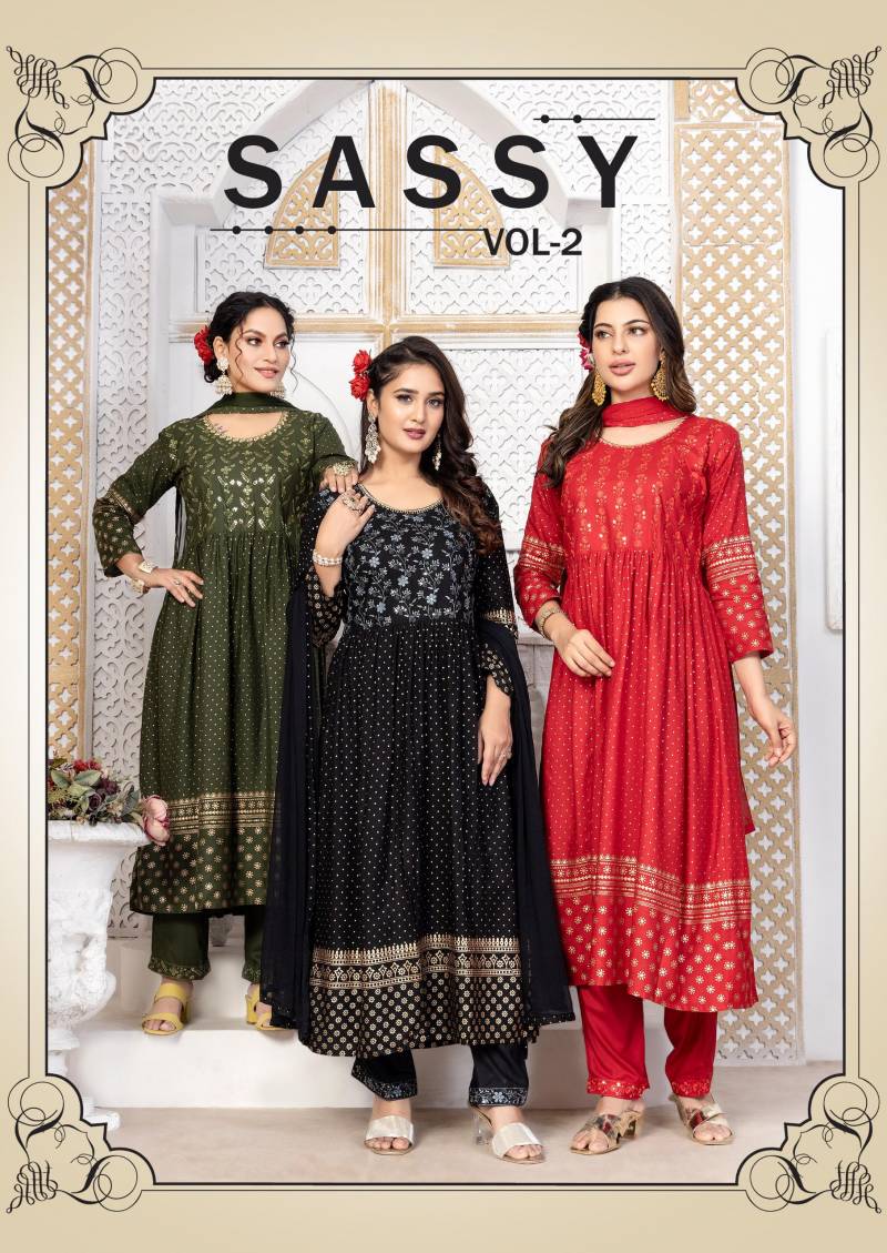 Master Sassy Vol 2 Rayon Printed Kurti Bottom With Dupatta