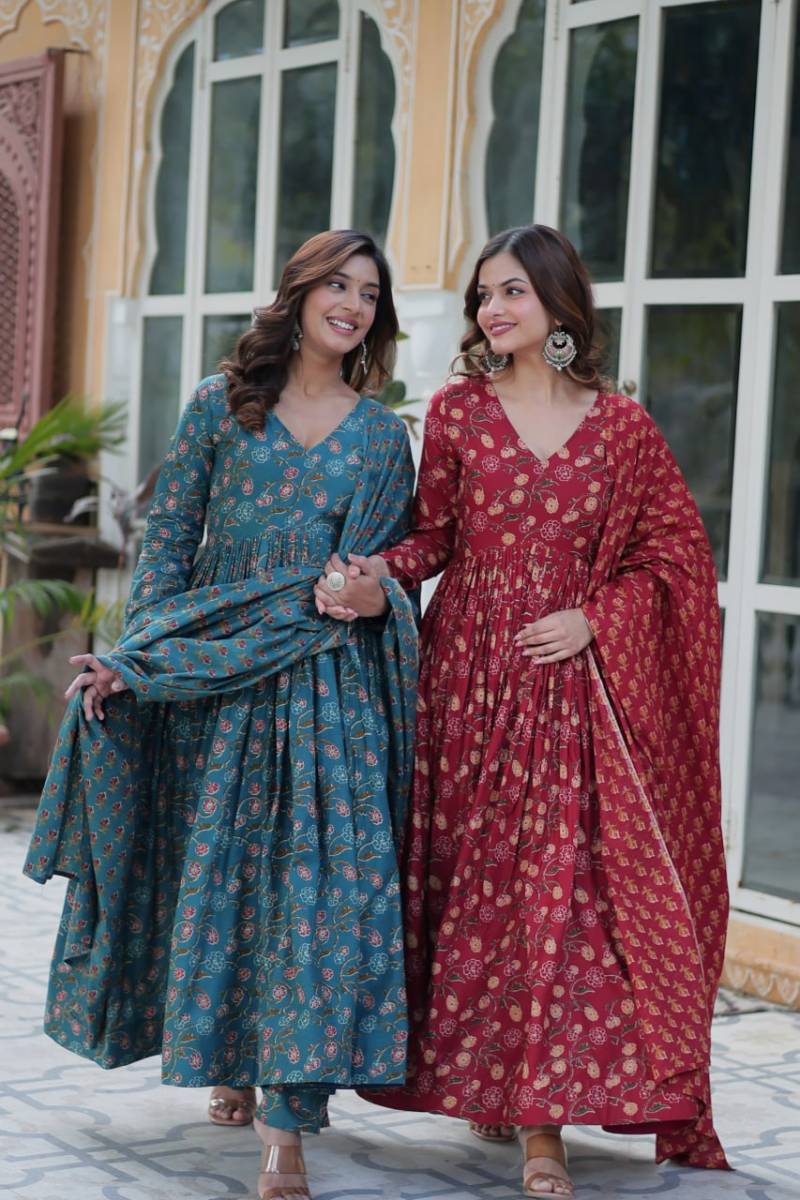 Luna Vol 36 Cotton Printed Kurti Bottom With Dupatta