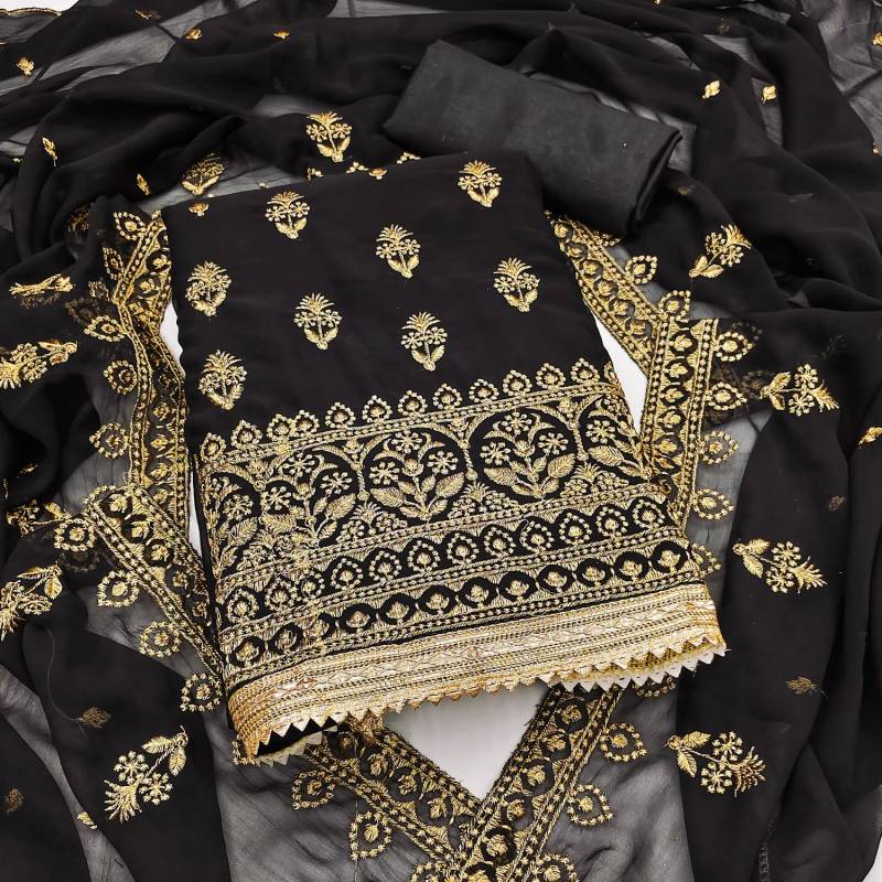 Color Set 7007 A Embroidered Designer Dress Material Collection