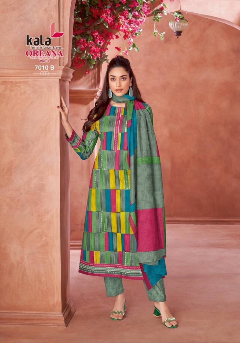 Kala Oreana Vol 8 Cotton Printed Dress Material Collection