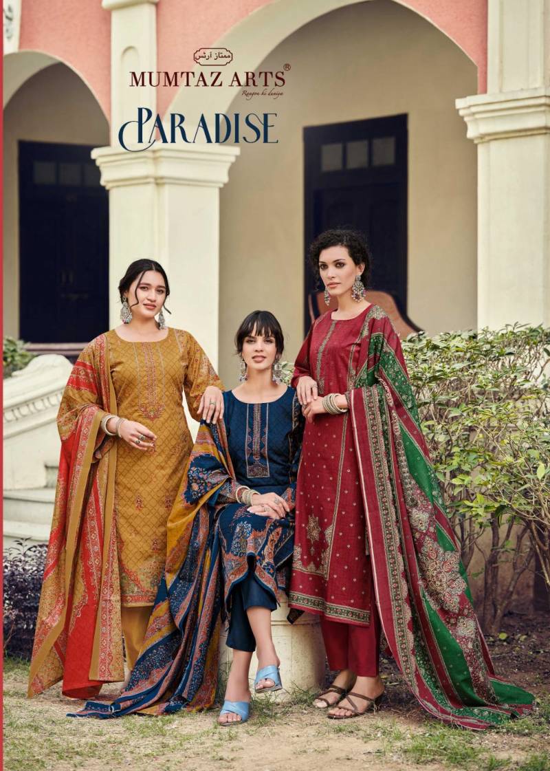 Mumtaz Paradise Viscose Cotton Printed Dress Material Collection