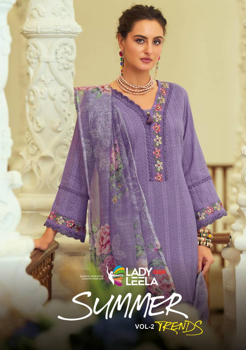 Lady Leela Summer Trends Vol 2 Designer Kurti Pant With Dupatta Collection