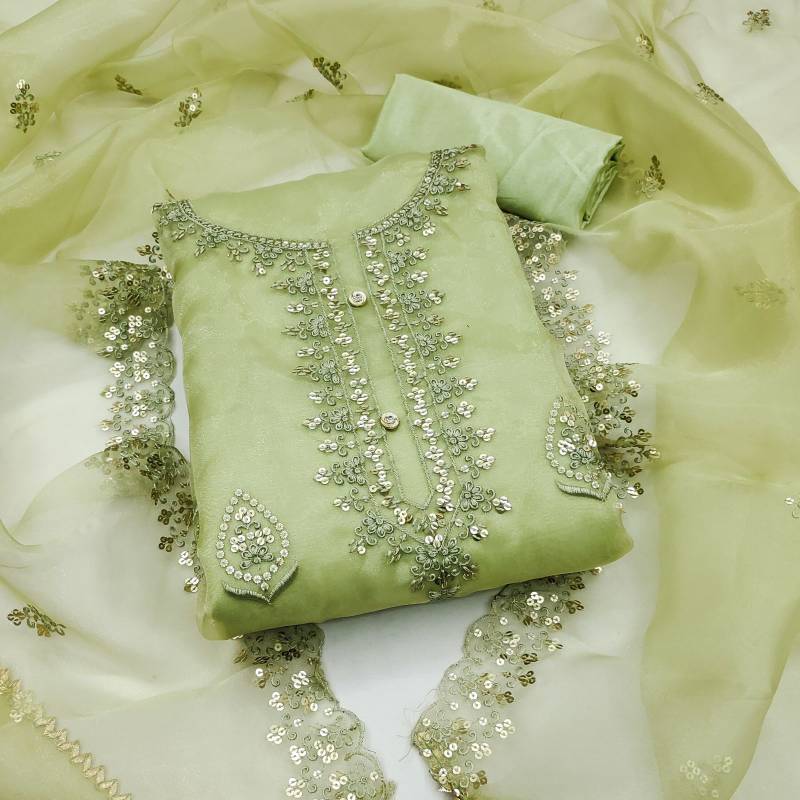 Color Set 9016 Organza Silk Dress Material Collection