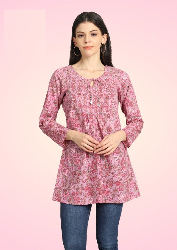 Trendy Maayra Cotton Printed Ladies Tops Collection