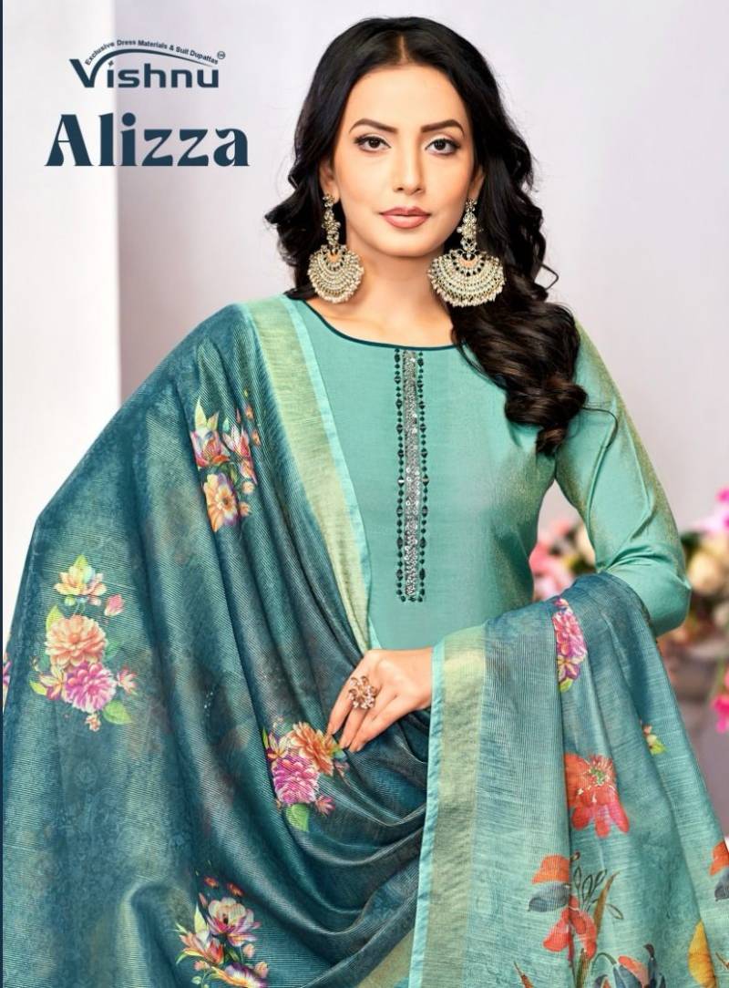 Vishnu Alizza Roman Simmer Dress Material Collection