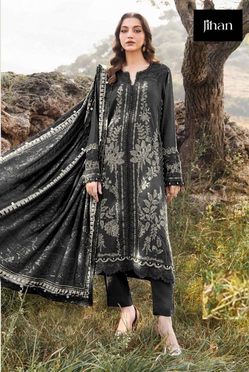 Jihan 3590 Pakistani Salwar Suits Cotton Dupatta