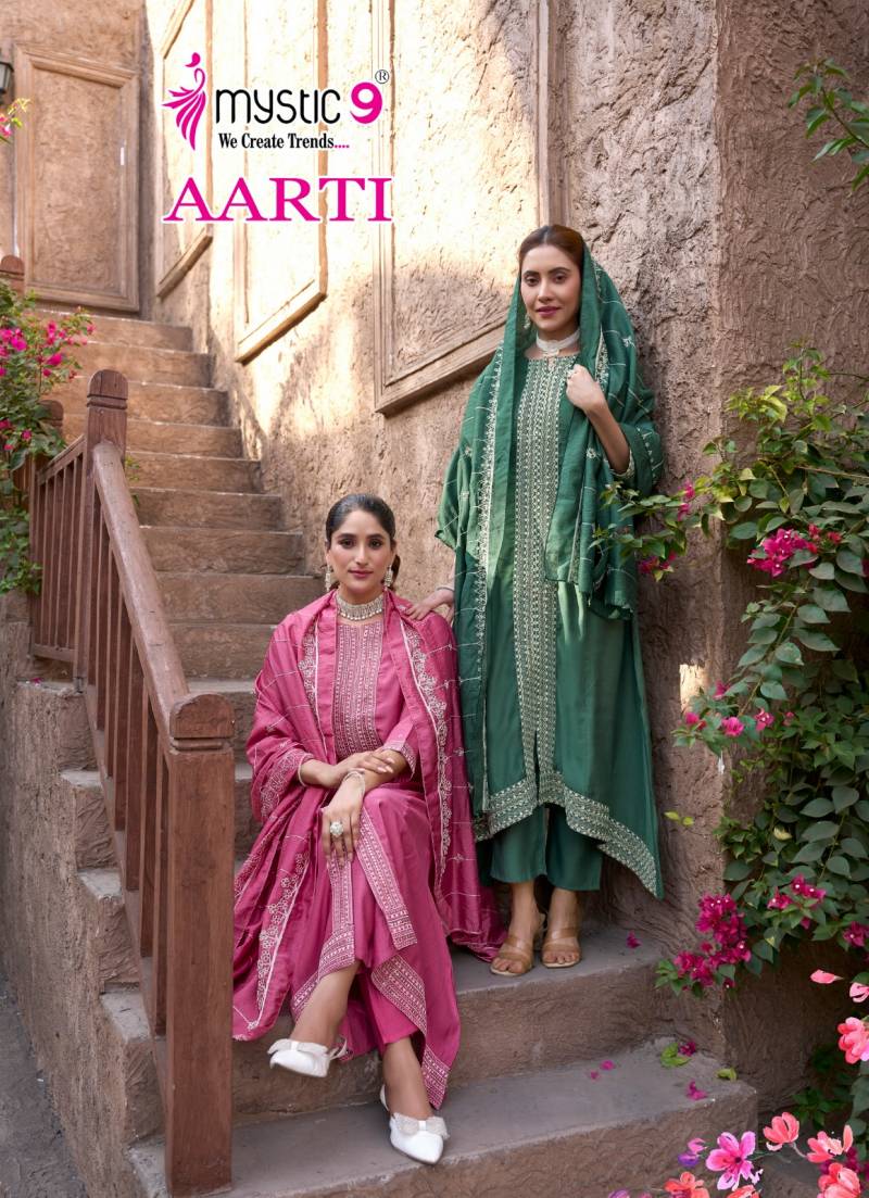 Mystic 9 Aarti Vol 1 Designer Kurti Bottom With Dupatta Collection