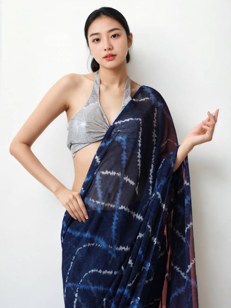 Jf 2452 53 Party Wear Chiffon Saree collection