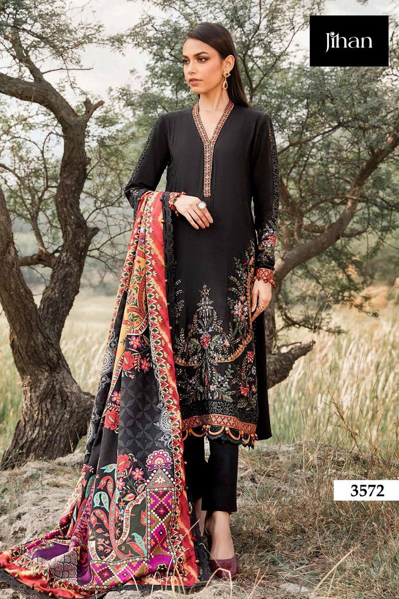 Jihan 3572 Pakistani Salwar Suits Chiffon Dupatta