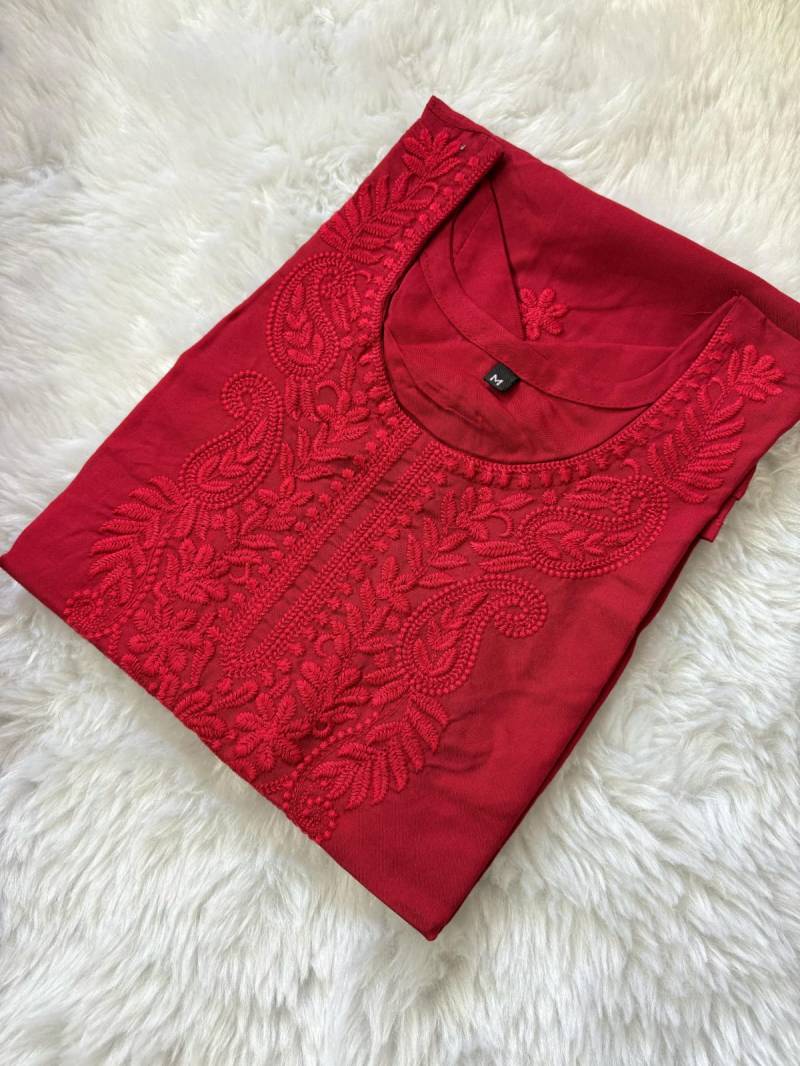 Tanyaa P 202 Lucknowi Work Kurti Collection