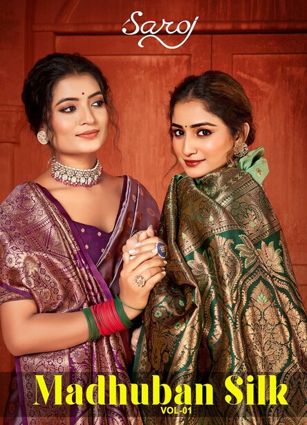 Saroj Madhuban Silk Vol 1 Wedding Wear Saree Collection