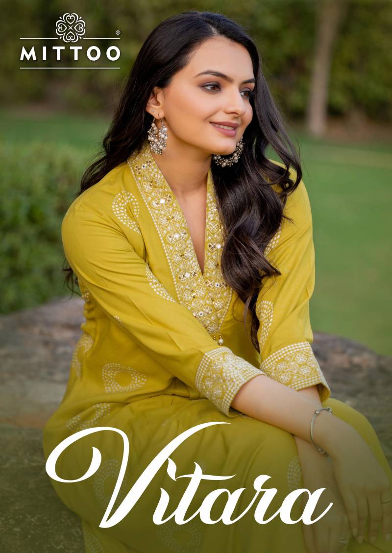 Mittoo Vitara Fancy Printed Kurti With Bottom Collection