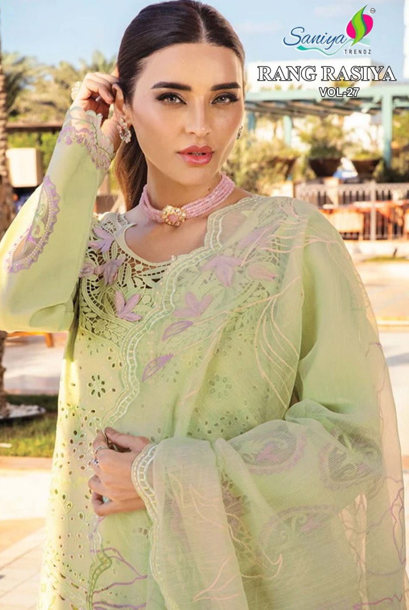 Saniya Rang Rasiya Vol 27 Designer Pakistani Suit Collection