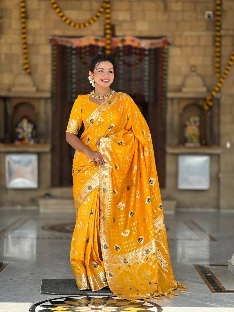 Nx Swastik Dolla Fancy Wedding Silk Saree Collection
