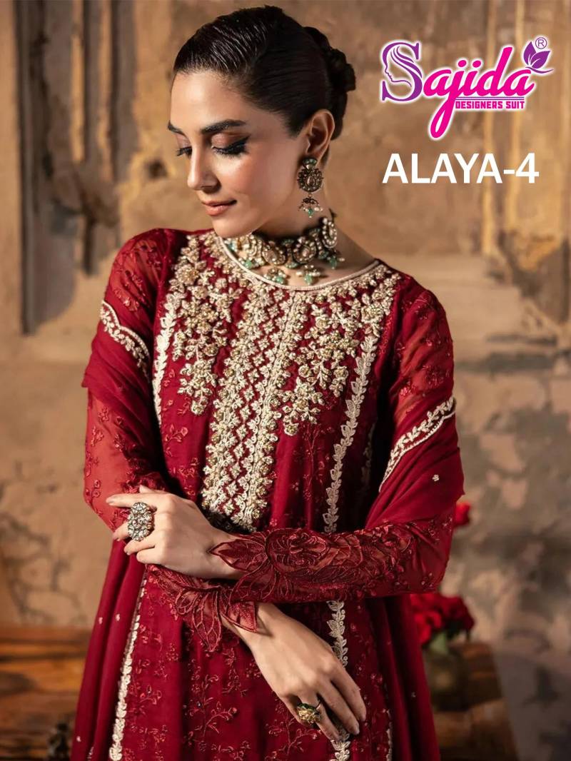 Sajida Alaya Vol 4 Designer Pakistani Salwar Suits Collection