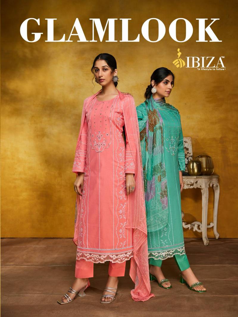 Ibiza Glamlook Cambric Cotton Printed Salwar Suits Collection