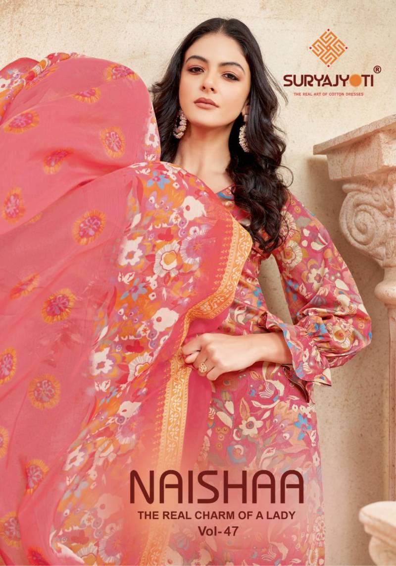 Suryajyoti Naishaa Vol 47 Printed Dress Material Collection