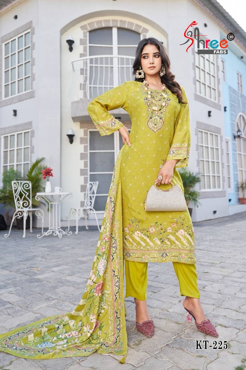 Shree Kt 225 Viscose Digital Printed Salwar Suits Collection